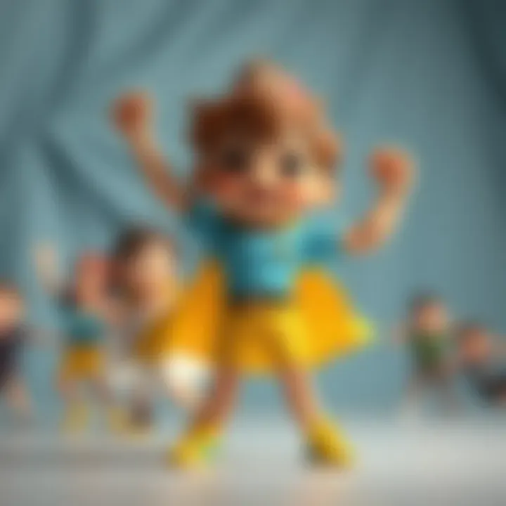 Illustration of characters embodying strength and independence