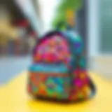 Colorful sequin school bag for children