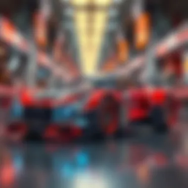 Technological Innovations in Racing Vehicles Innovative technology displayed in modern racing vehicles.