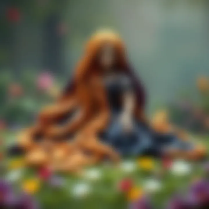 A symbolic artwork representing the themes of isolation and hope in Rapunzel's story.