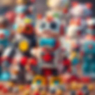 Diverse range of robot toys designed for various developmental stages