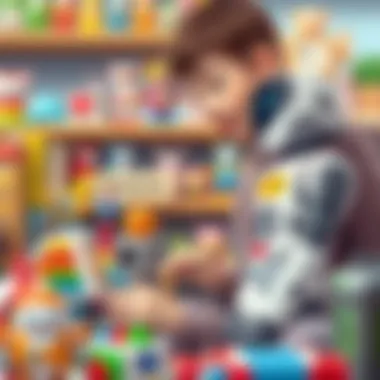 A parent selecting robot toys based on safety and age appropriateness