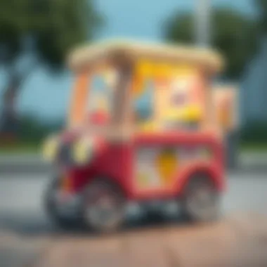 A safe and engaging toy ice cream cart designed for kids