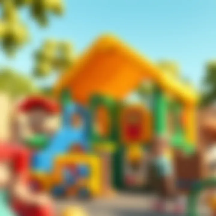 Safe play area designed for children’s development