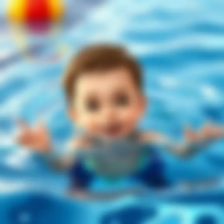 Child enjoying a safe swimming experience