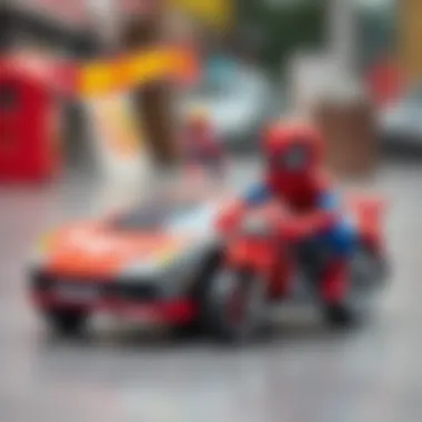 Safety features and age-appropriate Hot Wheels and Spider-Man toys
