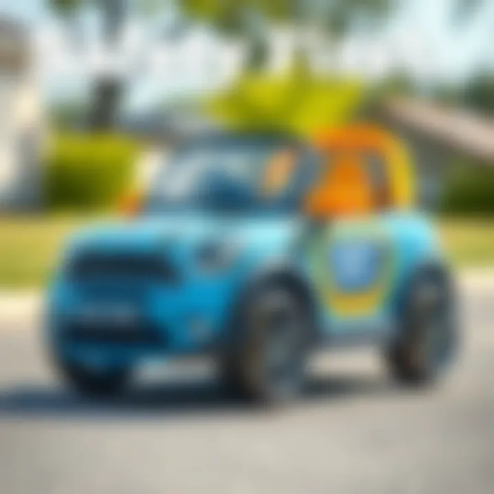 Safety features of a children's electric car