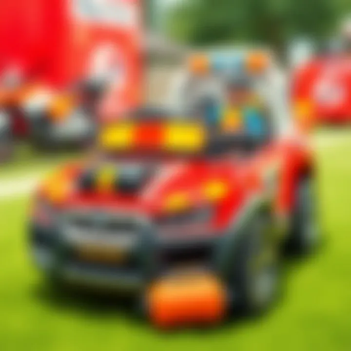 Safety gear for children using gas-powered toy cars