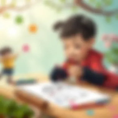 A child drawing a panda, illustrating creativity inspired by pandas.