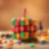 Colorful and engaging snake cube toy