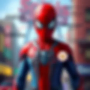 Safety features of a Spider-Man costume illustrated