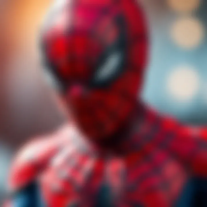 A close-up of a Spiderman character influencing child development