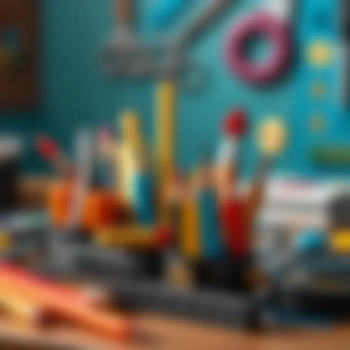 Creative Tools for Artistic Expression Artist's stationery set showcasing creative tools