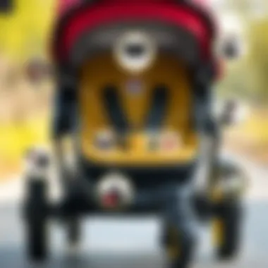 Safety features highlighted in a stroller design