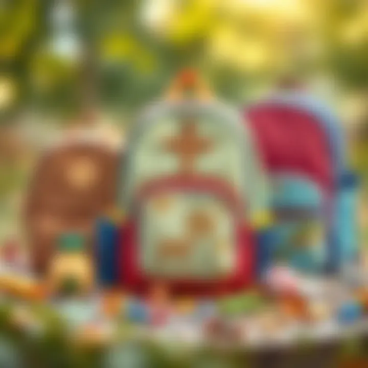 An array of sustainable school bags made from eco-friendly materials