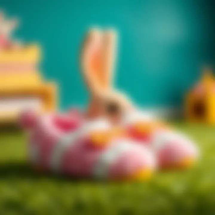 Educational benefits of bunny slippers showcased