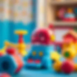 Colorful educational toys promoting learning