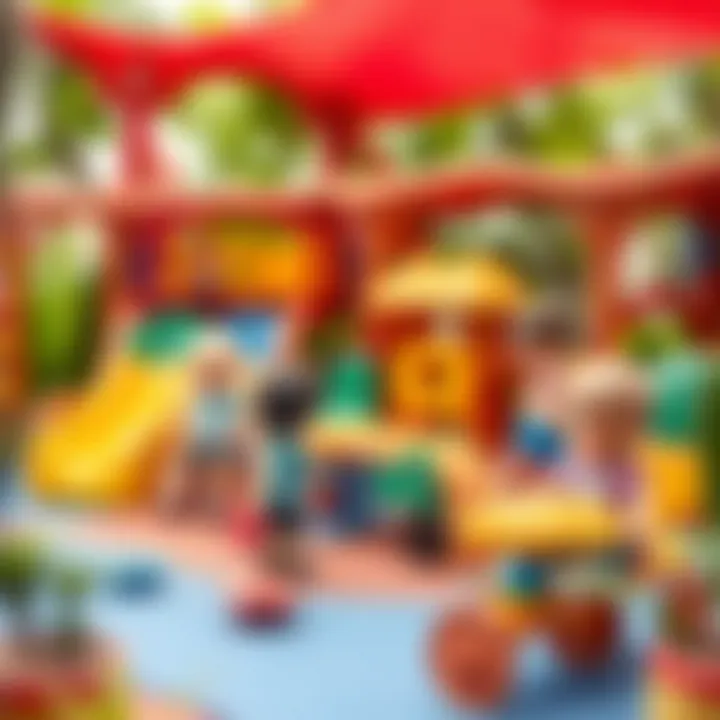 Children playing in a safe environment