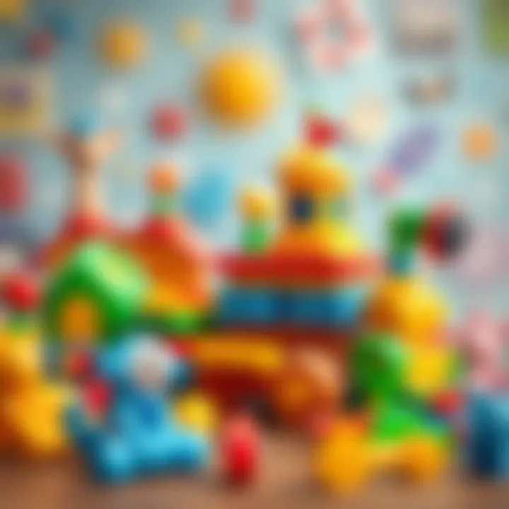A vibrant collection of educational toys for children