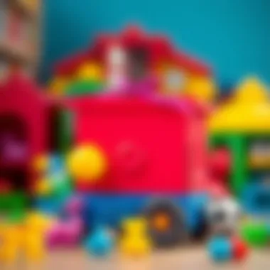 Parents selecting toys for child development