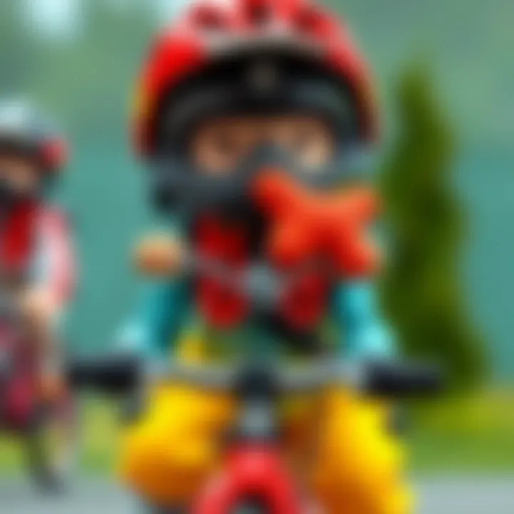 Safety gear for children on bicycles