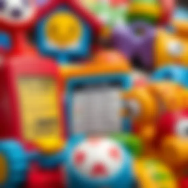 Understanding Safety Standards A close-up of safety standards labels on various toys.