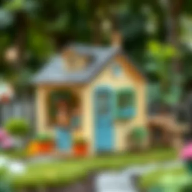 An overview of various styles of garden playhouses available for purchase.