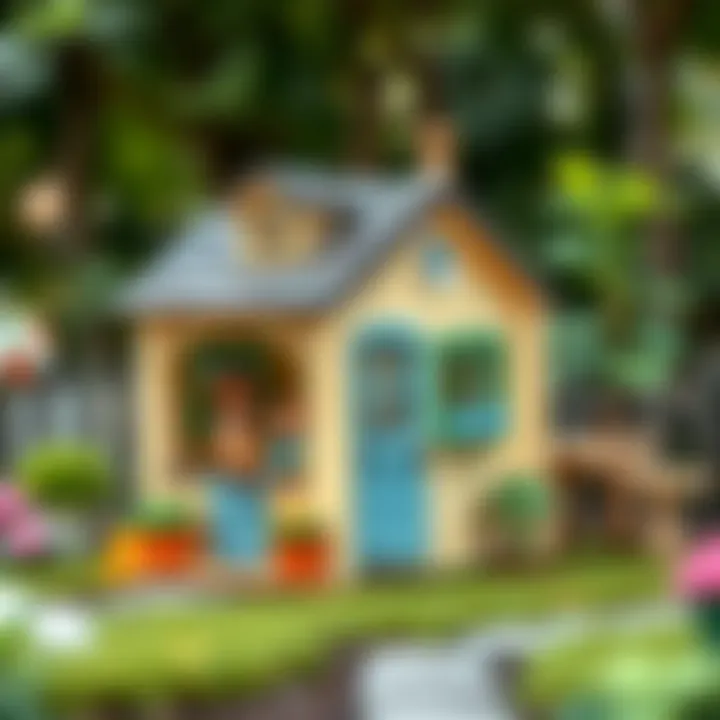 An overview of various styles of garden playhouses available for purchase.