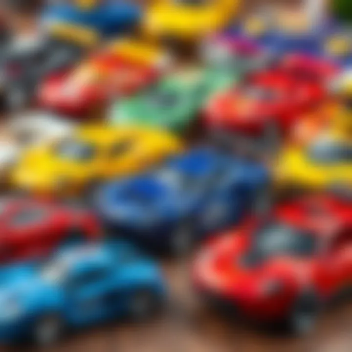 Variety of remote control cars for educational purposes