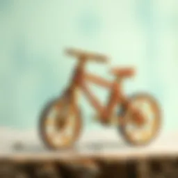 Wooden bicycle showcasing eco-friendly design