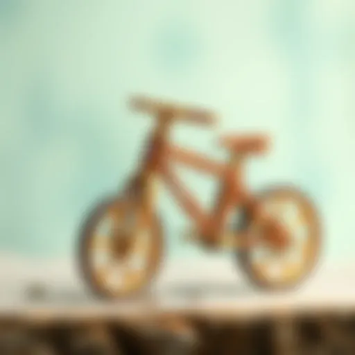 Eco-Friendly Design of Wooden Bicycles Wooden bicycle showcasing eco-friendly design