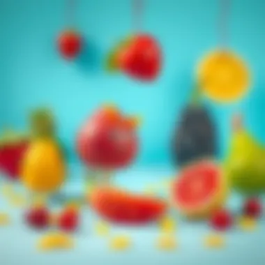 Creative playtime with fruit toys