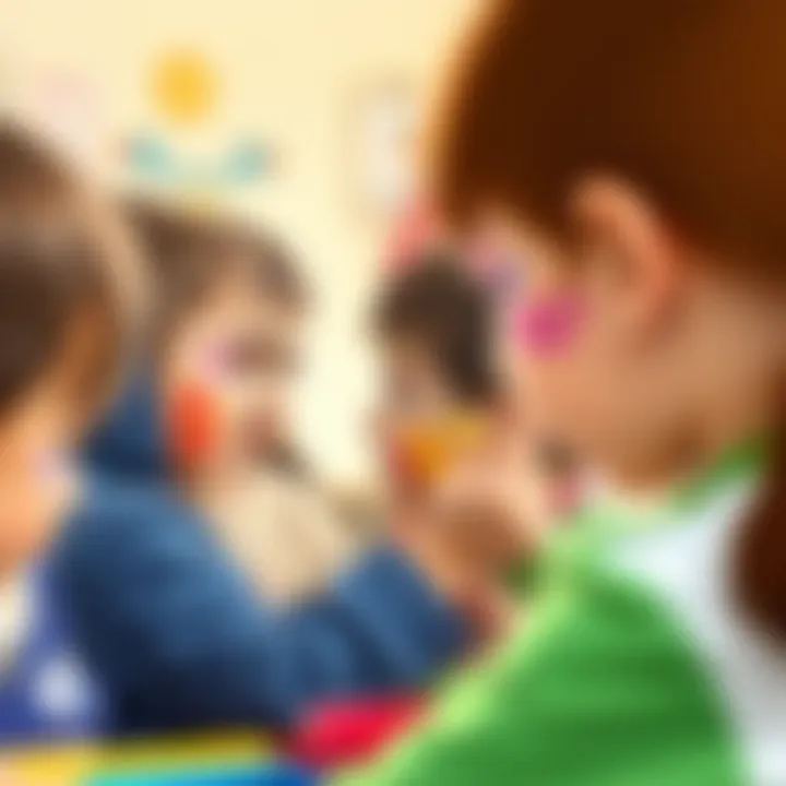 Fostering Social Skills with Face Painting Group of children engaged in face painting activity demonstrating social interaction